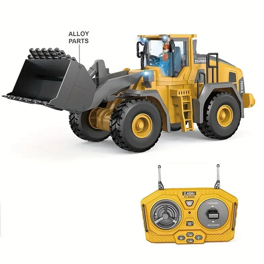 RC Loader, Remote Control 9-Channel RC Construction Toy Vehicle, alloy/plastic