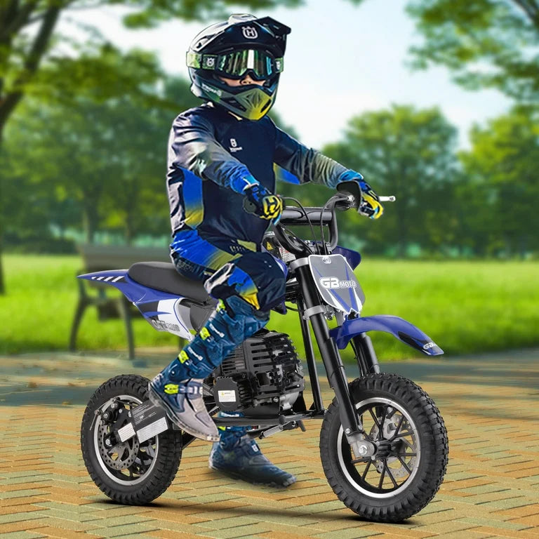 Kids Mini 49CC Gas Dirt Bike-2 Stroke Ride on Bike