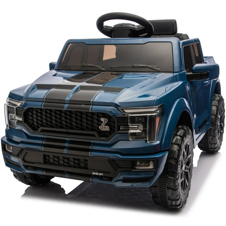 24V Licensed Ford-Shelby F-150 Kids Ride on Car, 24V Ride on Toy Truck for Toddlers with Remote, Trunk, 400W Motor