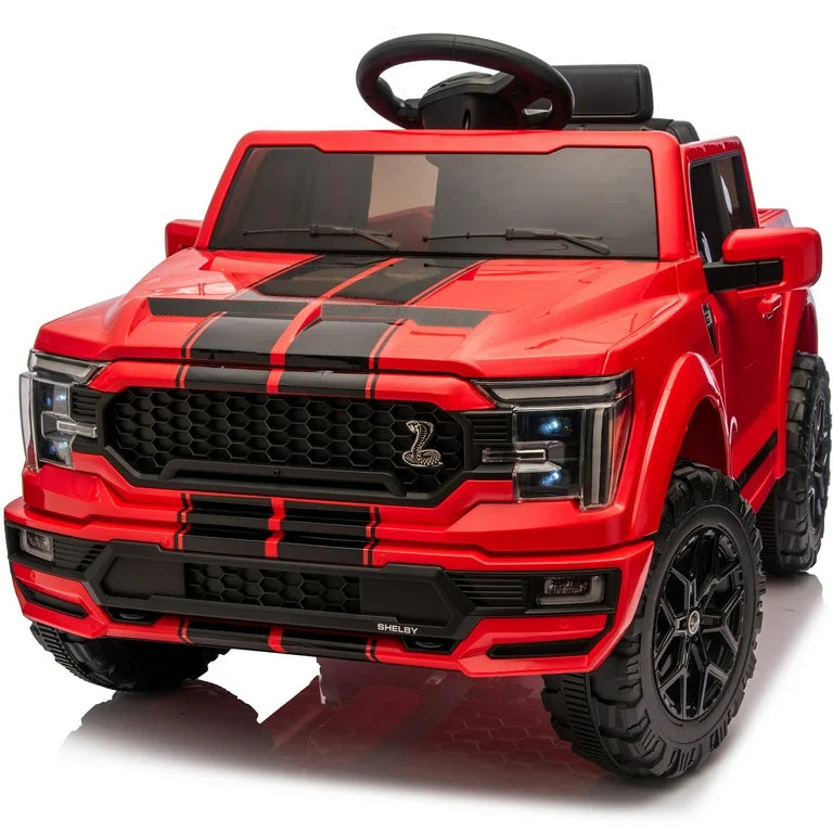 24V Licensed Ford-Shelby F-150 Kids Ride on Car, 24V Ride on Toy Truck for Toddlers with Remote, Trunk, 400W Motor