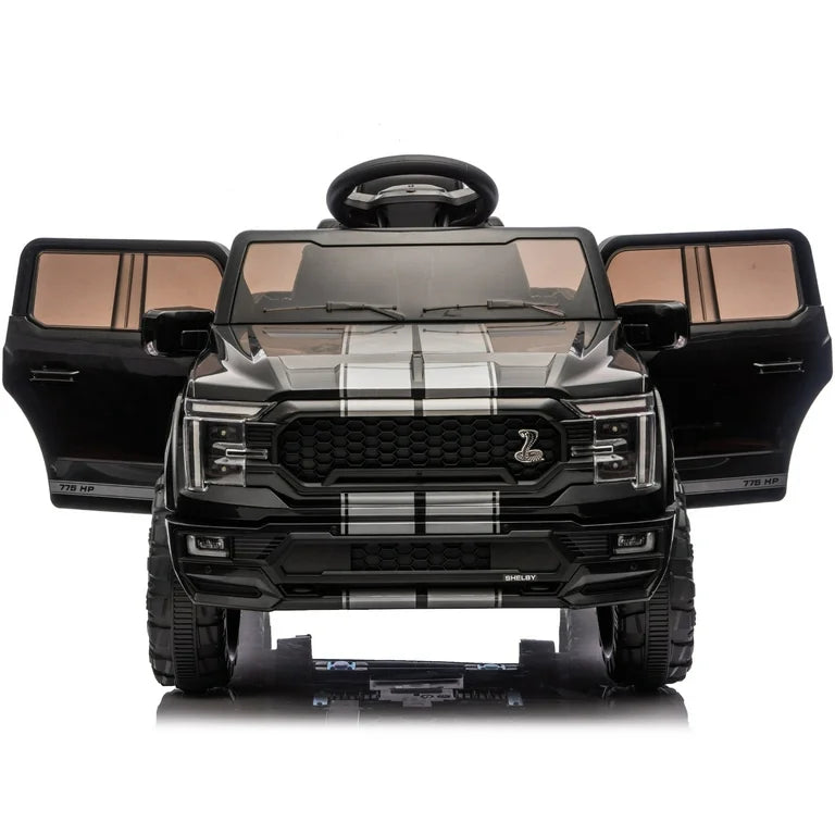 24V Licensed Ford-Shelby F-150 Kids Ride on Car, 24V Ride on Toy Truck for Toddlers with Remote, Trunk, 400W Motor