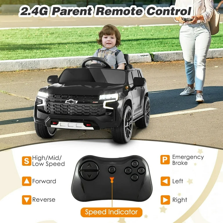 12V Kids Ride On Chevy Tahoe Electric Truck SUV
Remote w/ Light & Music